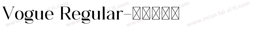 Vogue Regular字体转换